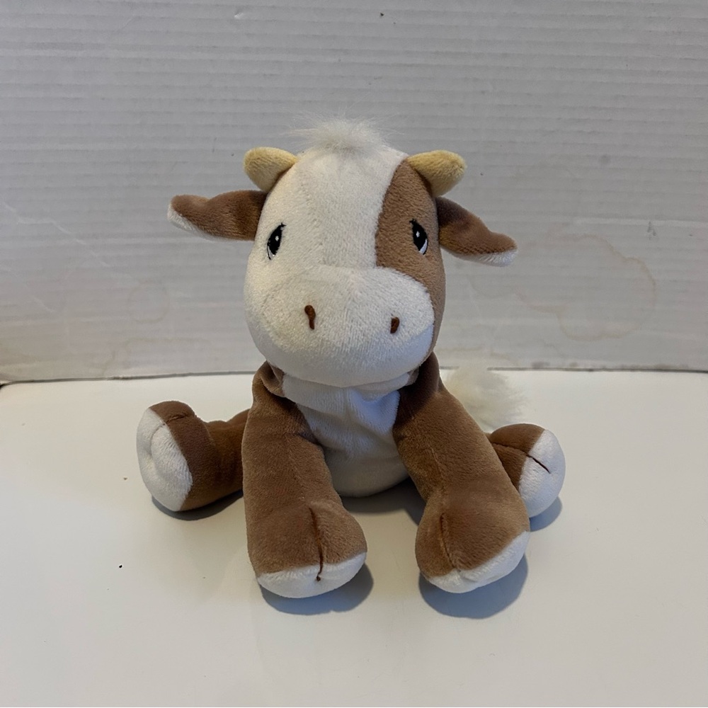 Vtg Precious Moments Enesco Tender Tails COW Beanie Plush Beanbag Stuffy